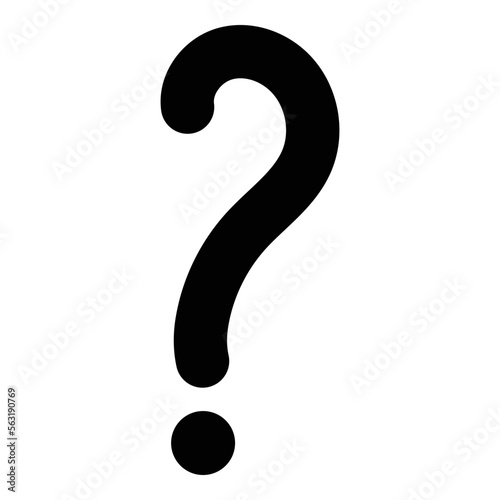 Question mark icon design template isolated