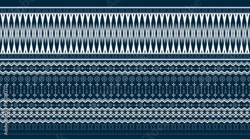 Fabric pattern, geometric shapes come together to form a pattern, which will have a seamless pattern