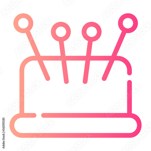 straight gradient icon