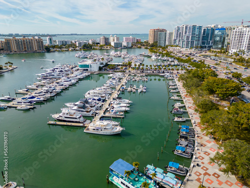 Aerial photo Sarasota Marina scene © Felix Mizioznikov
