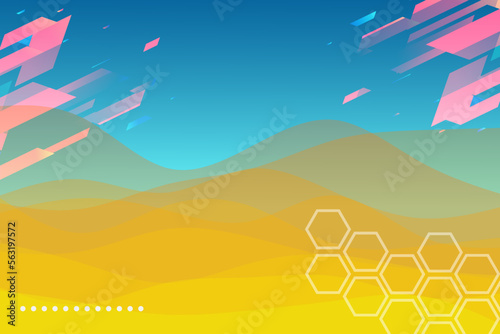 Trendy multi layers color texture paper cut layers in gradient vector Background. Carving art.