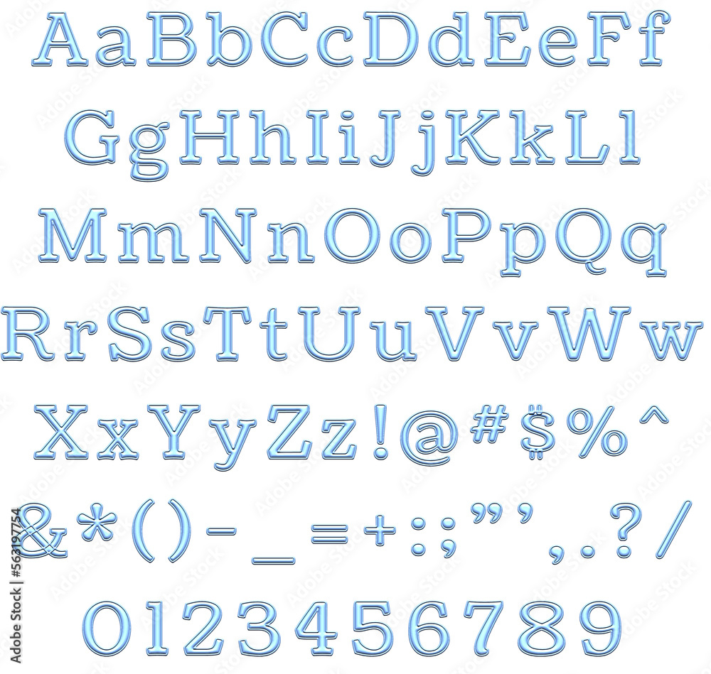Decorative Alphabet and Numbers Set Decorative Alphabet and Numbers Set