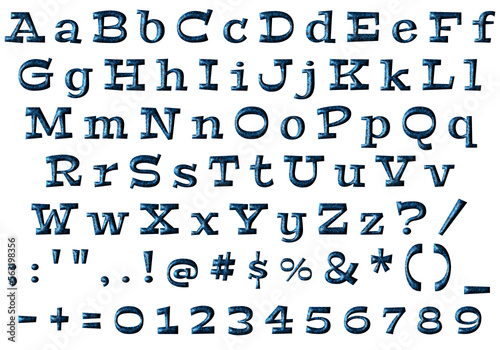 Decorative Alphabet and Numbers Set