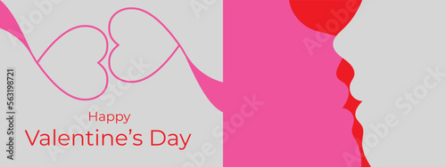 Happy Valentines Day February14 Love or Heart Card in Holiday or Presentation of Love
