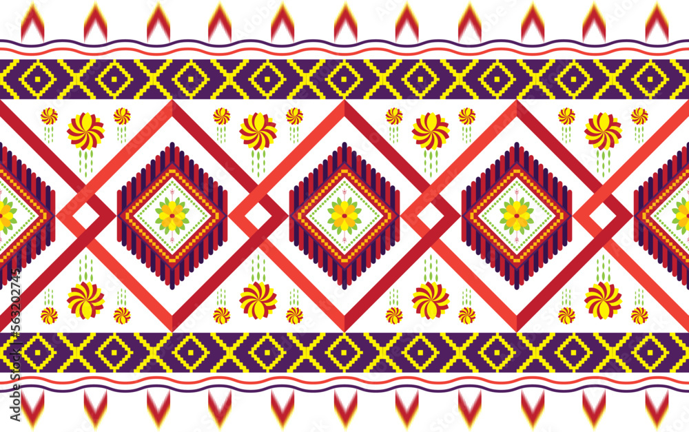 traditional fabric pattern,geometric shapes