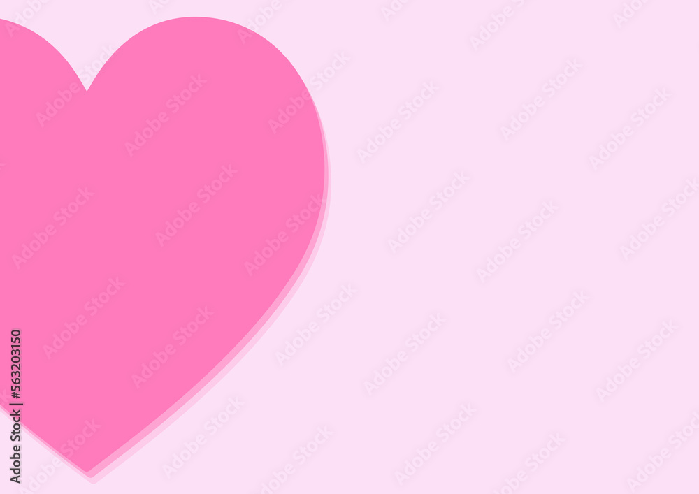 pink heart background vector design