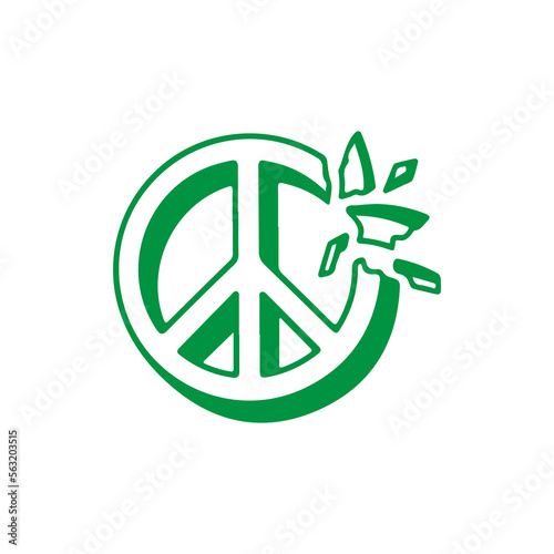 vector illustration of peace symbol