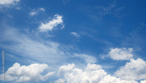 blue sky white clouds nature