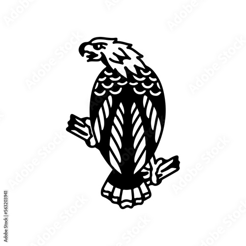 vector illustration of an eagle bird