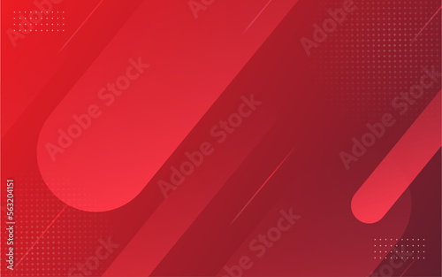 Abstract gradient red background with geometric shape