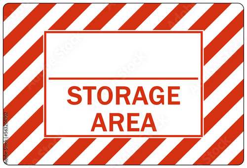 Chemical storage sign and labels