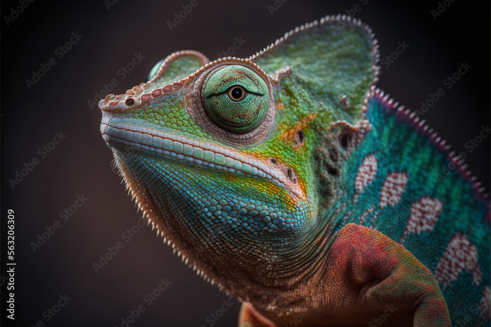 Naklejka premium chameleon