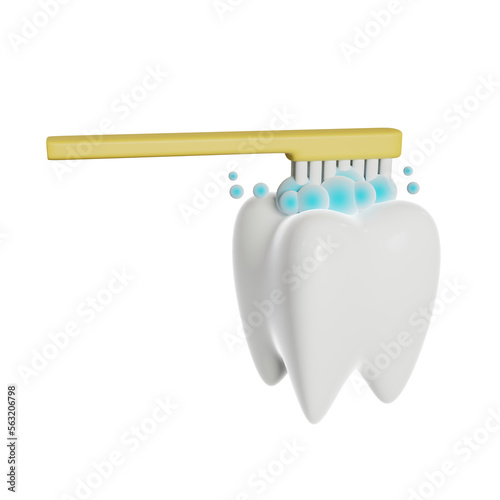 teeth care clinic background, 3d rendering
