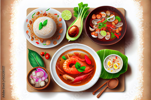 Thai Hor Mok Pla food