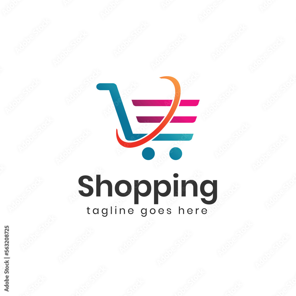 E-commerce logo design vector template E-commerce logo design vector template