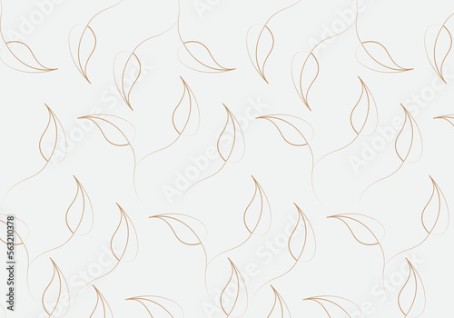 Abstract art background vector.Leaf art for wall decoration and prints.