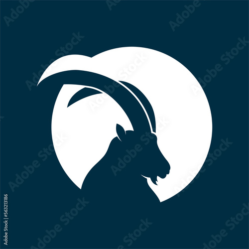 Goat vector illustration for company or brand design logo template