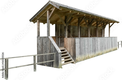 Wallpaper Mural Isolated PNG cutout of wooden medieval stands on a transparent background, ideal for photobashing, matte-painting, concept art Torontodigital.ca