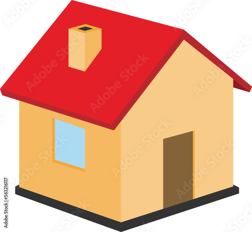 house icon isolated on white vector image