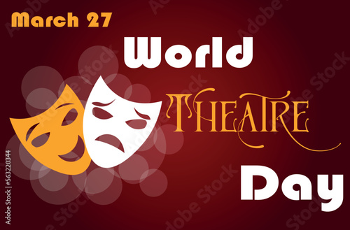 Greeting card for World Theater Day