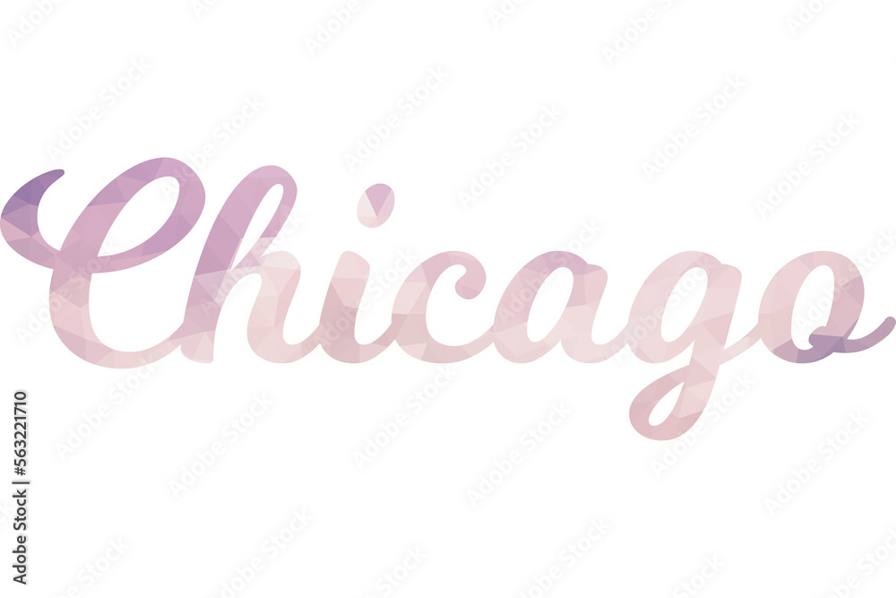 Chicago caligraphic typographic poster. T-shirt tourism Design. Template for poster, print, banner, flyer. Concept for print production. Chicago caligraphic typographic poster. T-shirt tourism Design. Template for poster, print, banner, flyer. Concept for print production.