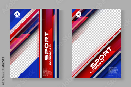 Vector layout design with sport style can use for gym promotion, poster tournament, invitation cup event, banner championship.