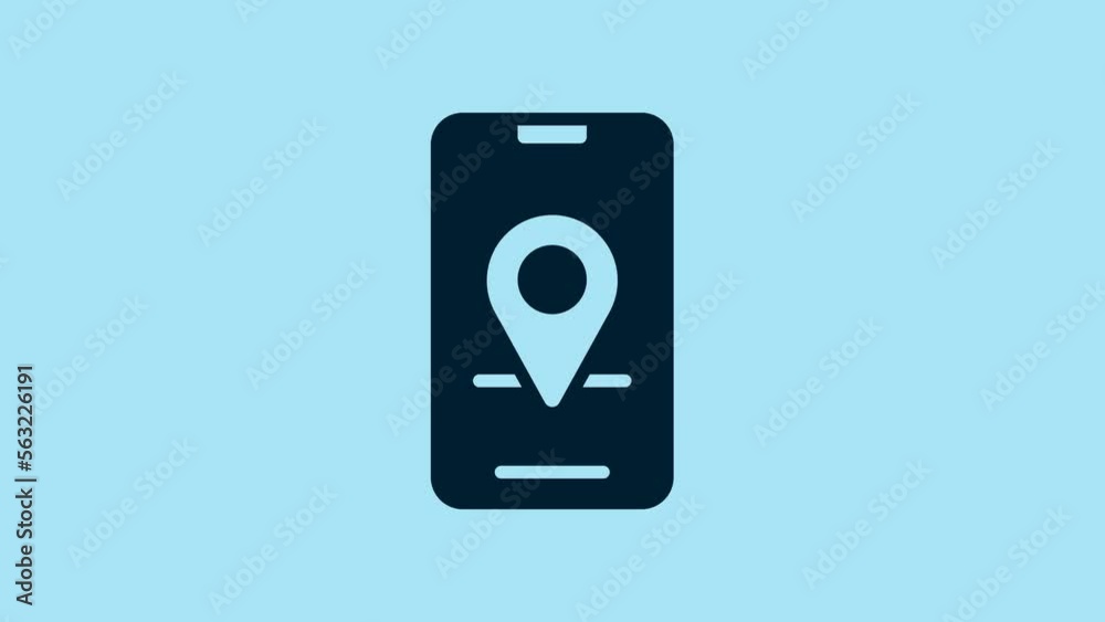 Blue Infographic of city map navigation icon isolated on blue background. Mobile App Interface concept design. Geolacation concept. 4K Video motion graphic animation Blue Infographic of city map navigation icon isolated on blue background. Mobile App Interface concept design. Geolacation concept. 4K Video motion graphic animation