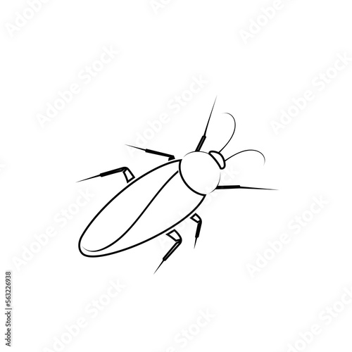 cockroaches line art logo