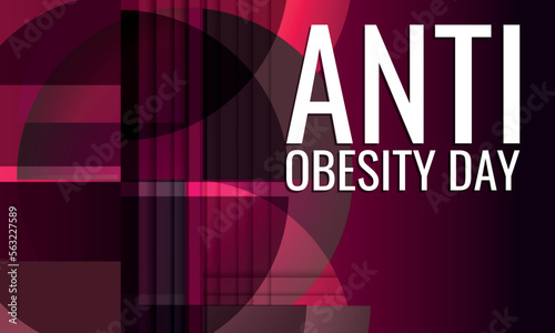 Anti Obesity Day. Design suitable for greeting card poster and banner