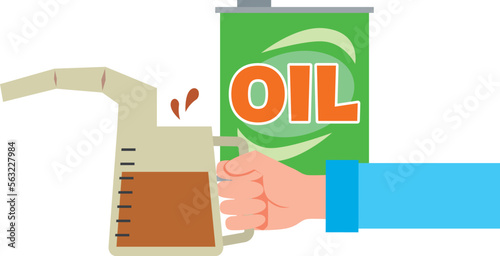 オイル交換作業する作業員