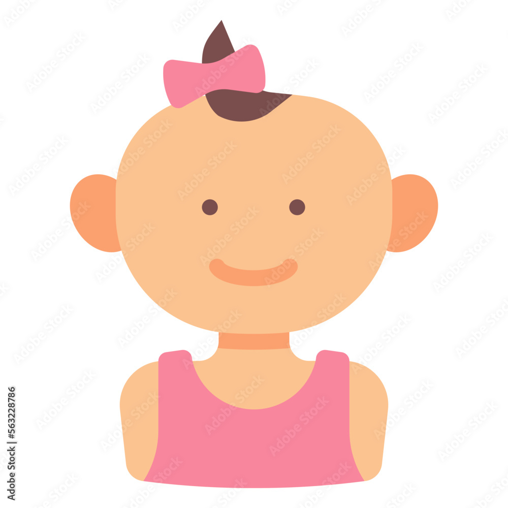 baby girl illustration baby girl illustration