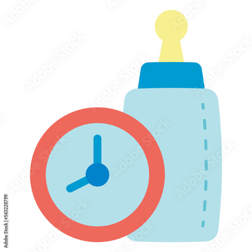 baby mealtime illustration