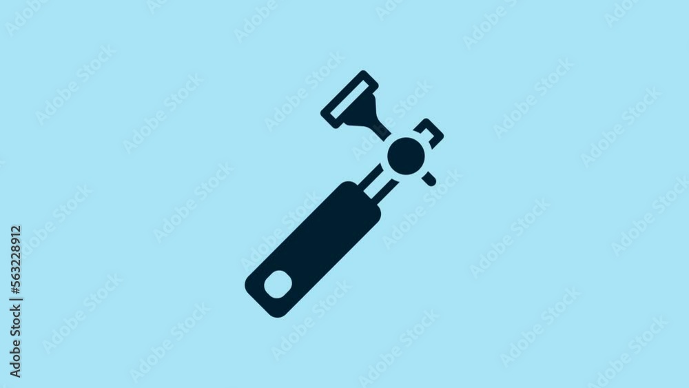 Blue Jewelers lupe for diamond grading with dimond icon isolated on blue background. 4K Video motion graphic animation Blue Jewelers lupe for diamond grading with dimond icon isolated on blue background. 4K Video motion graphic animation