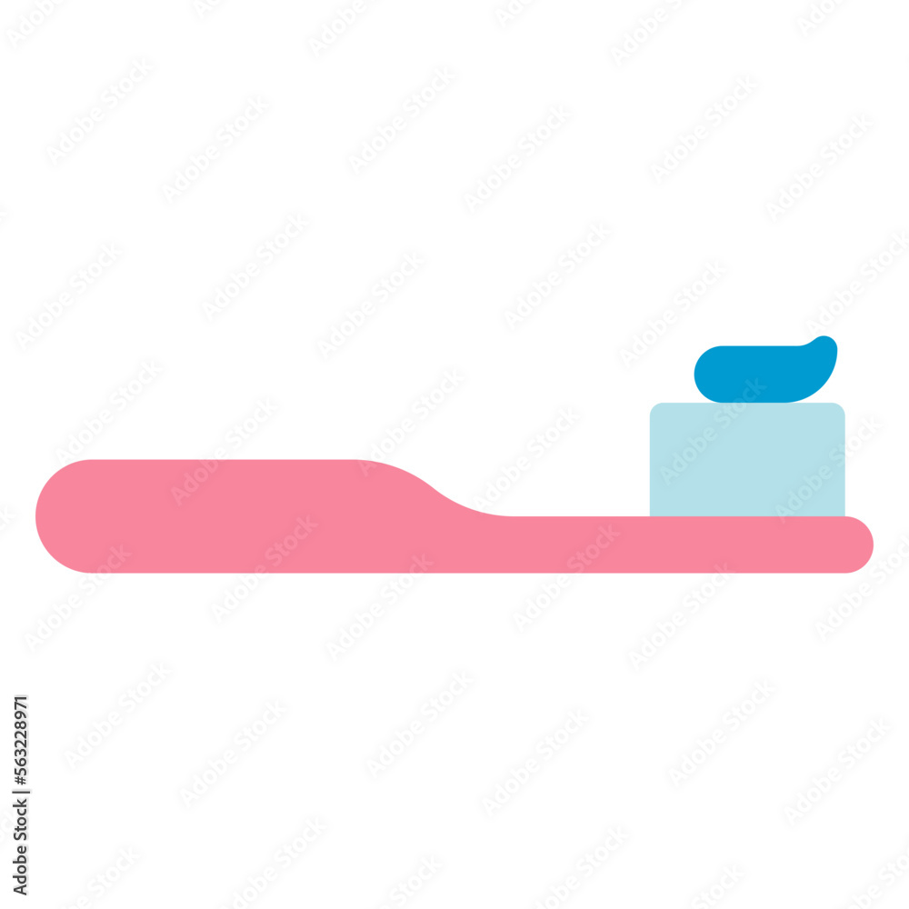 toothbrush with toothpaste illustration toothbrush with toothpaste illustration