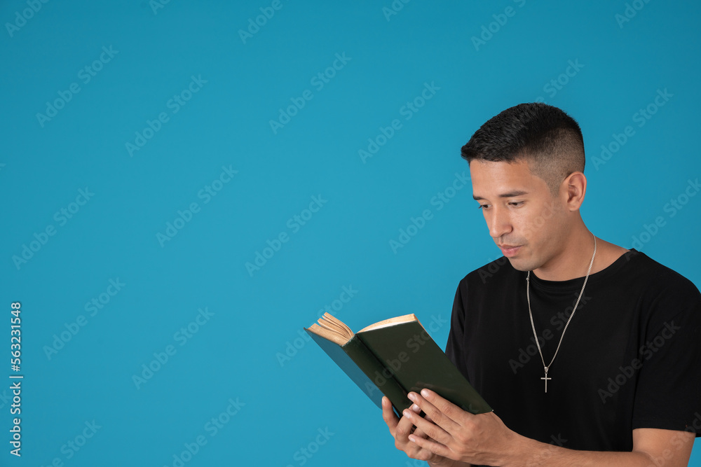 Religious young man Religious young man