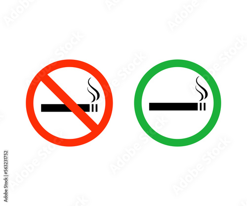 Smoking Area and No Smoking area sign symbol vector Free Download Smoking Area and No Smoking area sign symbol vector - GFXLoad