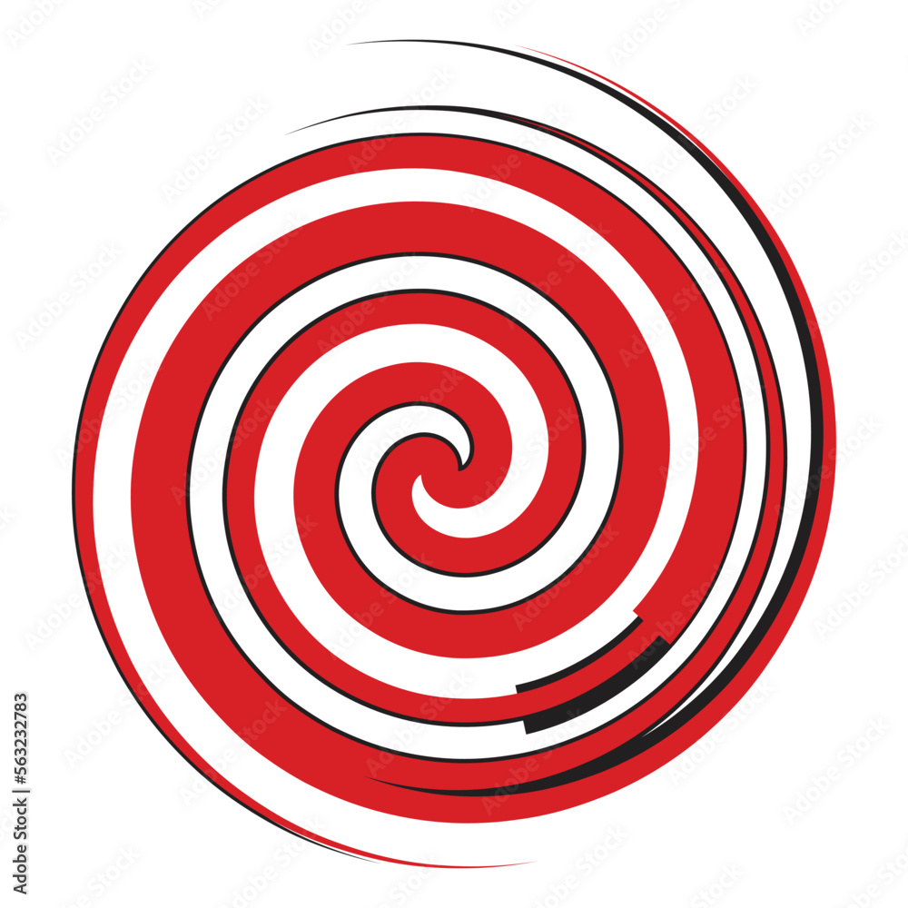 Circular red spin icon vector illustration Circular red spin icon vector illustration