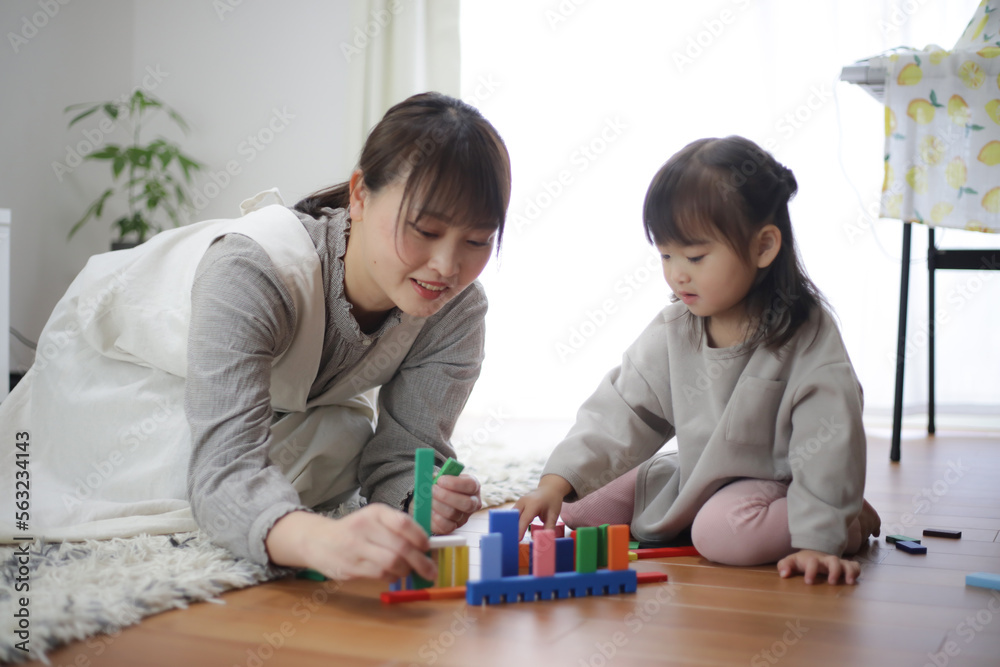 遊ぶ親子 遊ぶ親子