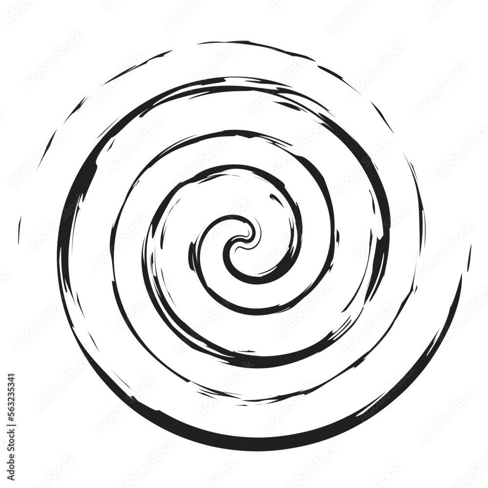 Cicular brush stroke vector illustration Cicular brush stroke vector illustration