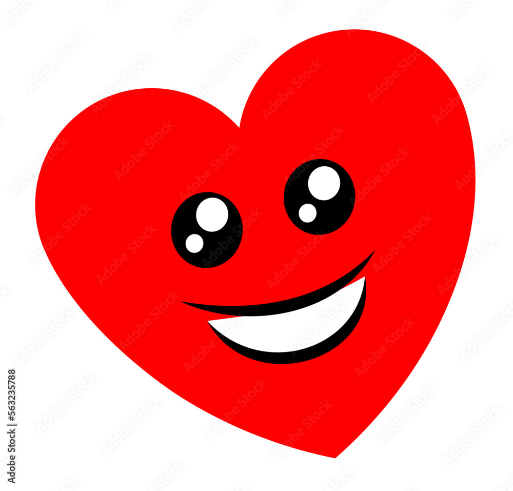 Obraz premium Uśmiechnięte serce