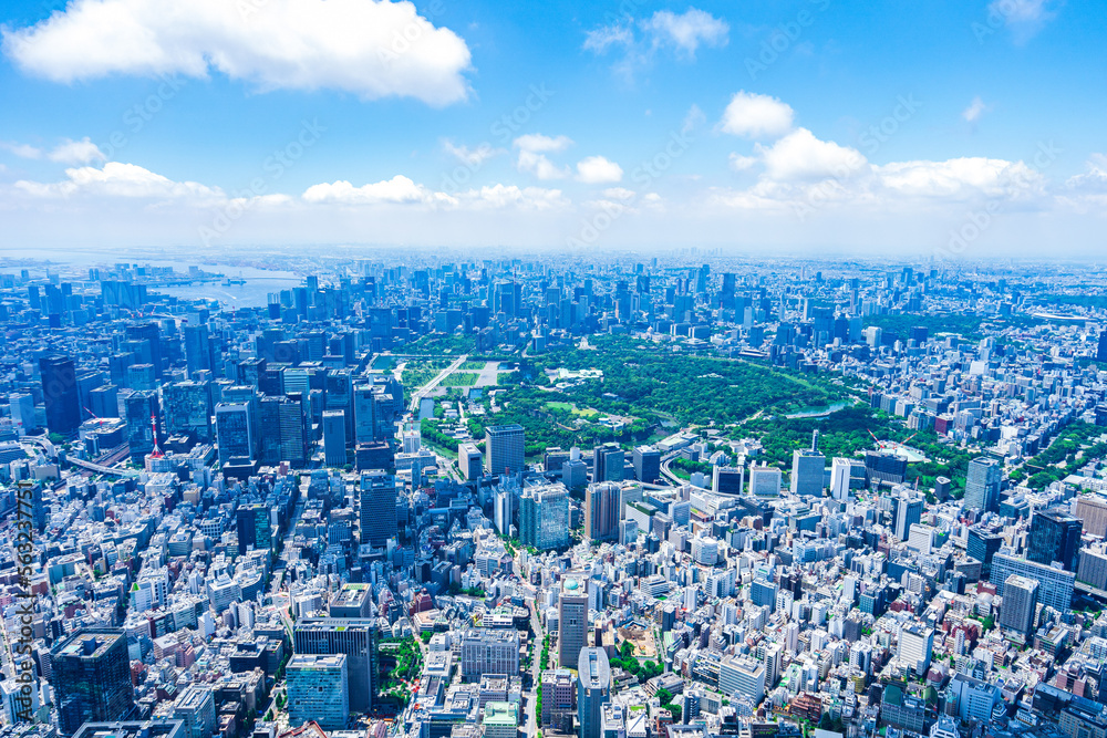 皇居空撮写真