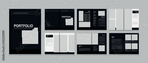 Architecture and interior portfolio layout design, a4 standard size print ready brochure template. 
Architecture portfolio design, a4 size brochure design for interior.