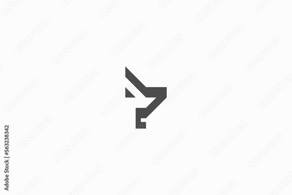ILlustration vector graphic of simple minimalist wolf head ILlustration vector graphic of simple minimalist wolf head