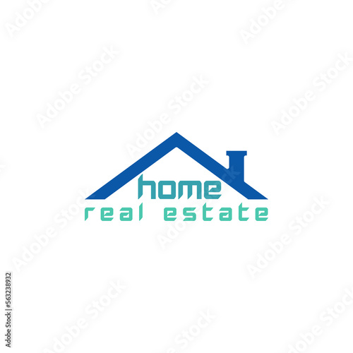 Real estate logo. Creative logo for a company selling or renting real estate isolated on white background