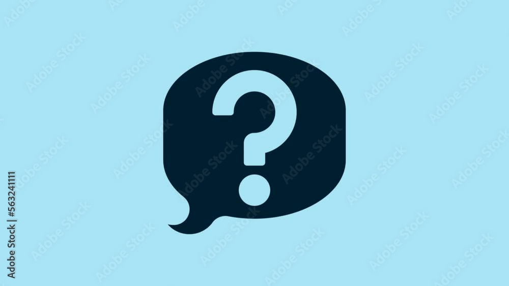 Blue Speech bubble chat icon isolated on blue background. Message icon. Communication or comment chat symbol. 4K Video motion graphic animation Blue Speech bubble chat icon isolated on blue background. Message icon. Communication or comment chat symbol. 4K Video motion graphic animation