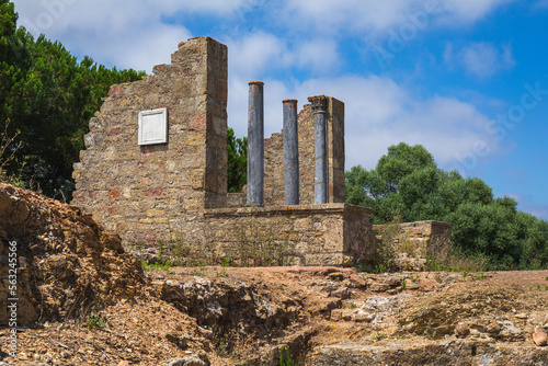 View to the roman ruins of Mirobriga photo