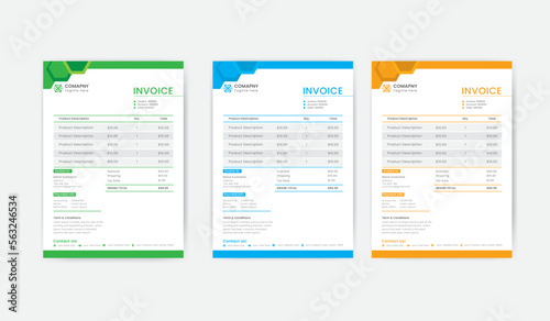 Corporate Invoice Design Template