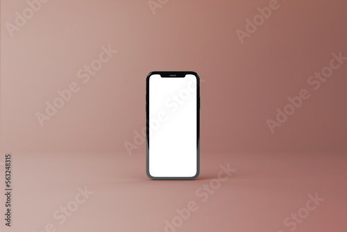 High quality mobile screen mockups design templates in front view