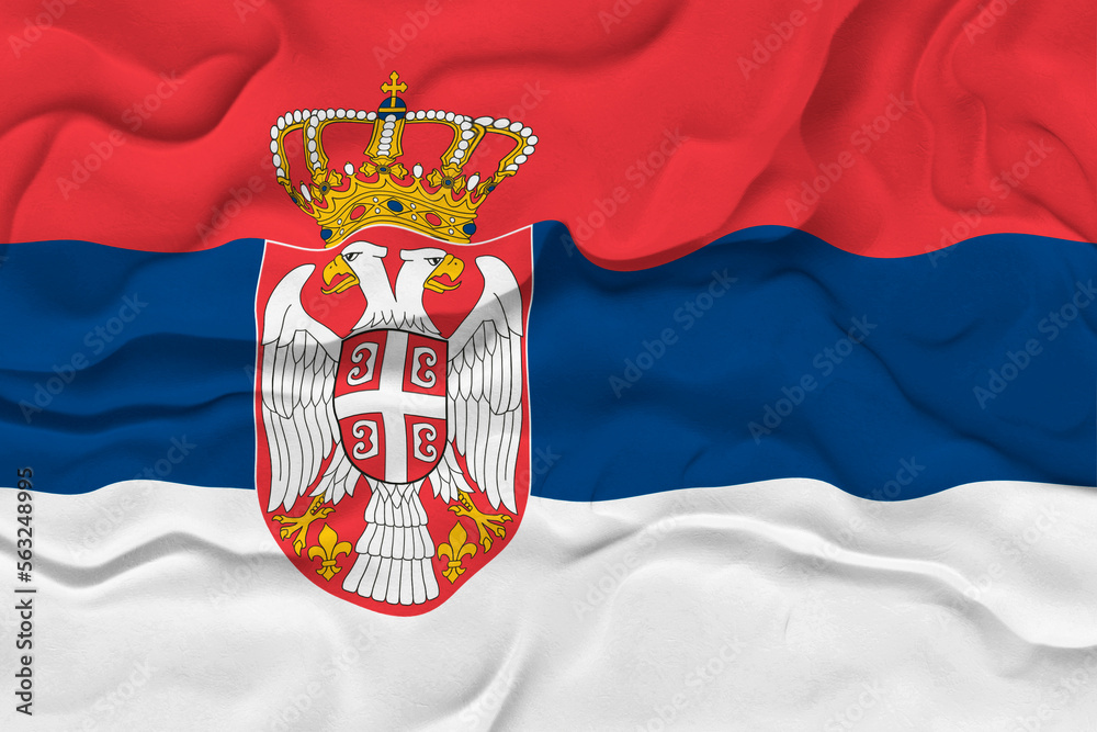 National flag of Serbia. Background with flag of Serbia National flag of Serbia. Background with flag of Serbia
