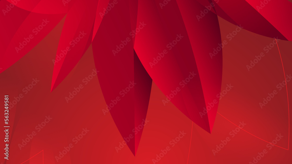 Obraz premium Gradient red geometric pattern, abstract background template.